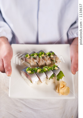 Hold mackerel sushi 1138637