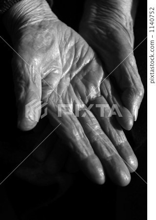 wrinkles, senior, finger 1140752