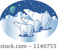 Polar bear and earth 1140755