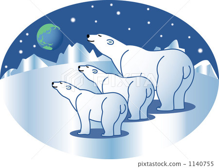 Polar bear and earth 1140755
