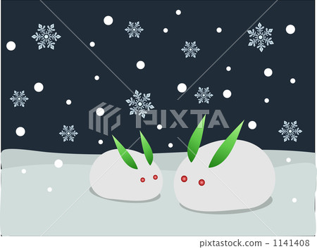 Snow Rabbit Night 1141408