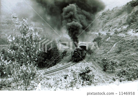 Steam locomotive of garlands of Showa 44 Steam locomotive of garlands of Showa 44 1146958