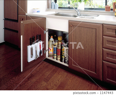 在水槽下的系統廚房水槽 1147443