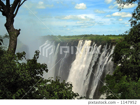 victoria falls, zambia, waterfall 1147952