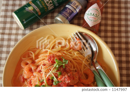 蝦蕃茄奶油色麵團 蝦蕃茄奶油色麵團 1147997