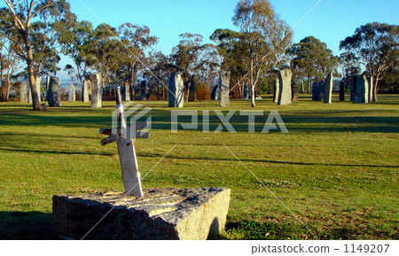 石圈廢墟和聖劍Excalibur 1149207