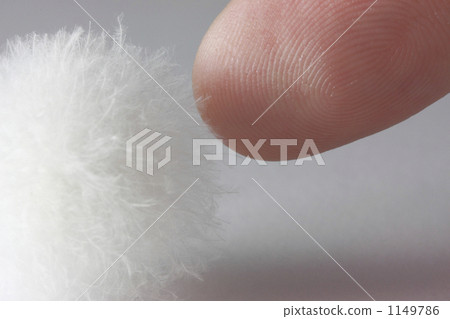 特寫鏡頭:手指間捏著蓬鬆的羽毛。 特寫鏡頭:手指間捏著蓬鬆的羽毛。 1149786