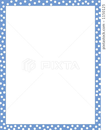 Polka dot frame · blue color Polka dot frame · blue color 1150125
