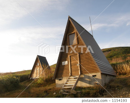 At the dusk of Western hand salt salt dake Hutte 1154193