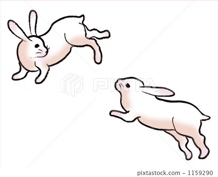 Two rabbits Two rabbits 1159290