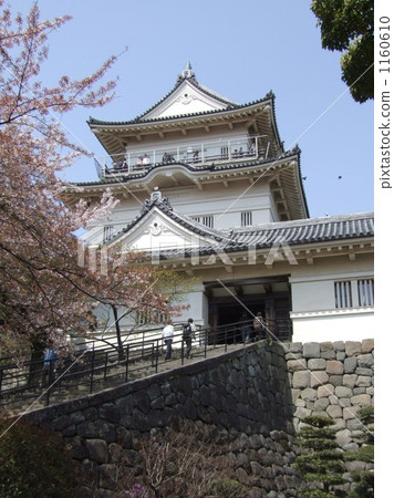 小田原城箱根日式建築 照片素材 圖片 圖庫