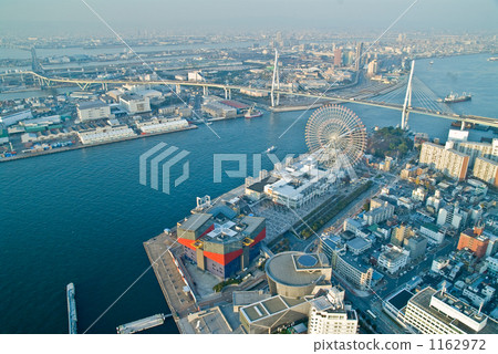 Aerial photograph of Osaka Bay area, Tempozan 1162972