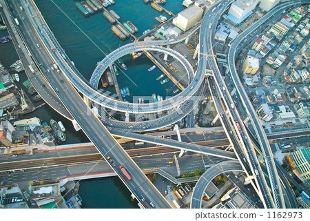 Fast junction aerial photograph of the Osaka Bay Area 1162973