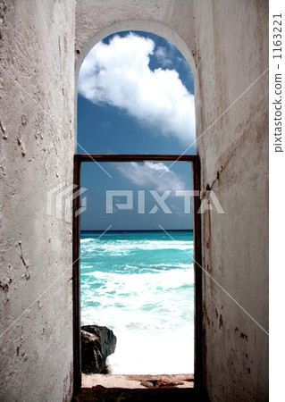 海岸 窗框 水邊 1163221