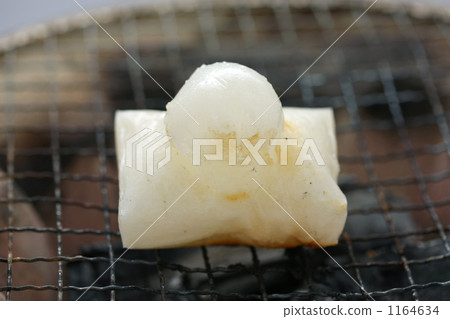 Round swelled baked mochi Round swelled baked mochi 1164634
