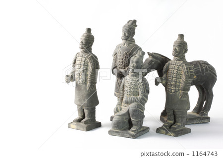 兵馬俑陶瓷擺飾套裝(白色背景,影棚拍攝) 兵馬俑陶瓷擺飾套裝(白色背景,影棚拍攝) 1164743