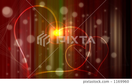 Two white hearts and fuzzy hearts Red Graded background Two white hearts and fuzzy hearts Red Graded background 1169960