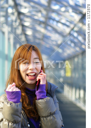 A young lady rejoicing 1172878