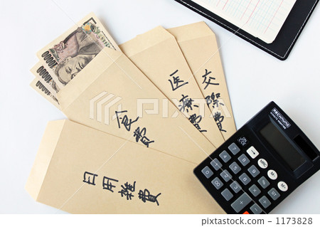 Household account book and living expenses sorting bag 02 1173828