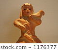 haniwa, tumulus period, great king 1176377