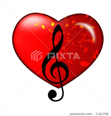 Heart and tone sign 1182798