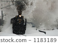 蒸汽機車 積雪 下雪 1183189