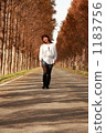 avenue, tree-lined road, female 1183756