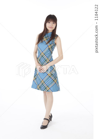 The whole body of a standing woman The whole body of a standing woman 1184122