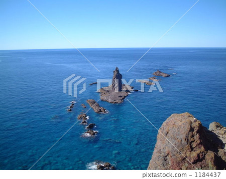 rocky, surface of the sea, shakotan peninsula 1184437
