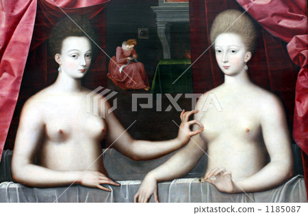 Paintings of the Louvre museum in Paris Paintings by Gabriel Destreviar Duchessan sisters 1185087