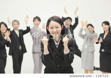 a businesswoman, ol, large number of people 1187125