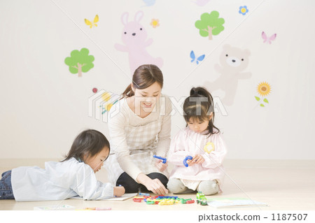nursery school, preschool, men and woman 1187507