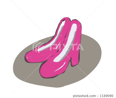 Illustration of pink high heels. Simple and girly material. Illustration of pink high heels. Simple and girly material. 1189090