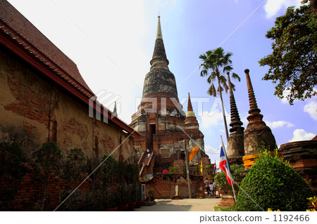 Ayutthaya, Thailand: The way to Wat Yai Chai Mongkon Ayutthaya, Thailand: The way to Wat Yai Chai Mongkon 1192466