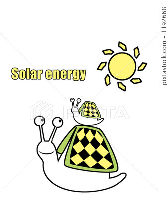 蝸牛吃太陽電池板家的生活圖像 1192668
