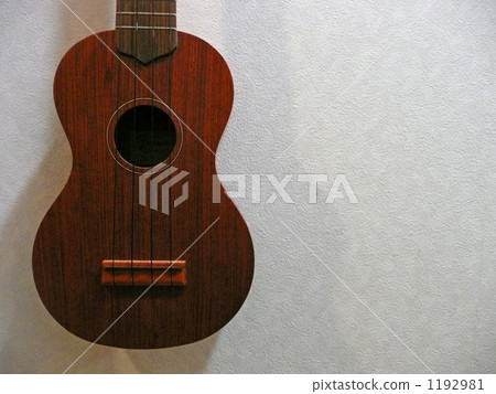 White wall and ukulele 1192981