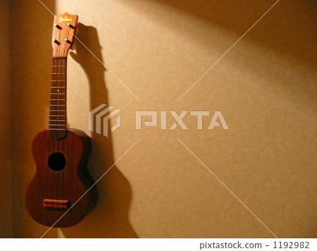 White wall and ukulele White wall and ukulele 1192982