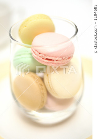 Colorful French pastry macaroons. 1194695