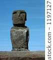 世界遺產智利復活節島Ah-Tongariki Moai 1197127