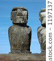 世界遺產智利復活節島Ah-Tongariki Moai 1197137