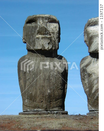 世界遺產智利復活節島Ah-Tongariki Moai 1197137