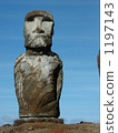 世界遺產智利復活節島Ah-Tongariki Moai 1197143
