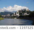 Hohen Salzburg Castle from the Salzach River 1197325