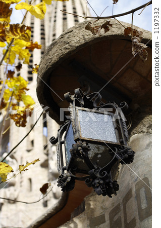 Spanish Retro Lamp [Background to Sagrada Familia] 1197332