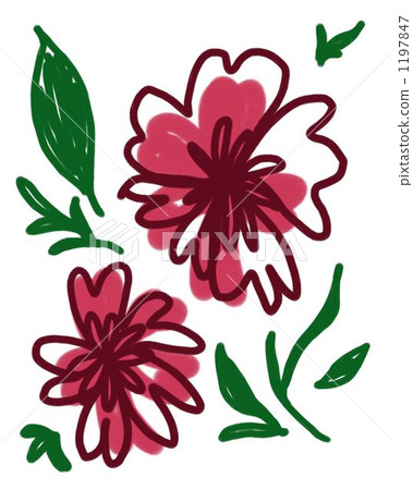 花圖。減速火箭的娘兒們北歐風格的例證。 1197847