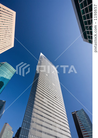 Shiodome's office building city 1198657