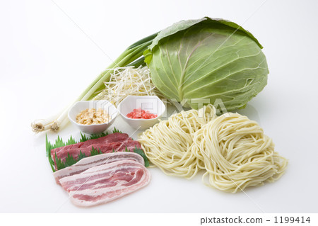 Yakisoba食物成分蒼白 Yakisoba食物成分蒼白 1199414