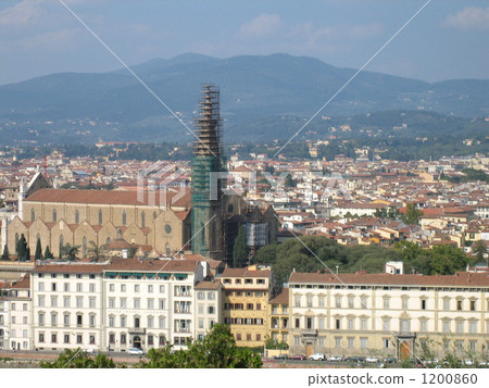 Streets of Florence seen from Michelangelo Square Streets of Florence seen from Michelangelo Square 1200860