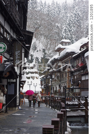 Ginzan溫泉在冬天 1201895