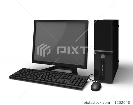 computer, tower configuration, lcd 1202648